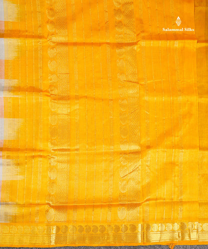 Pallu Of Multicolour Pure Silk Cotton Saree 