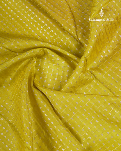 Beautiful Lemon Yellow Pure Kanjivaram Silk Saree With Contrast Pink Traditional Border