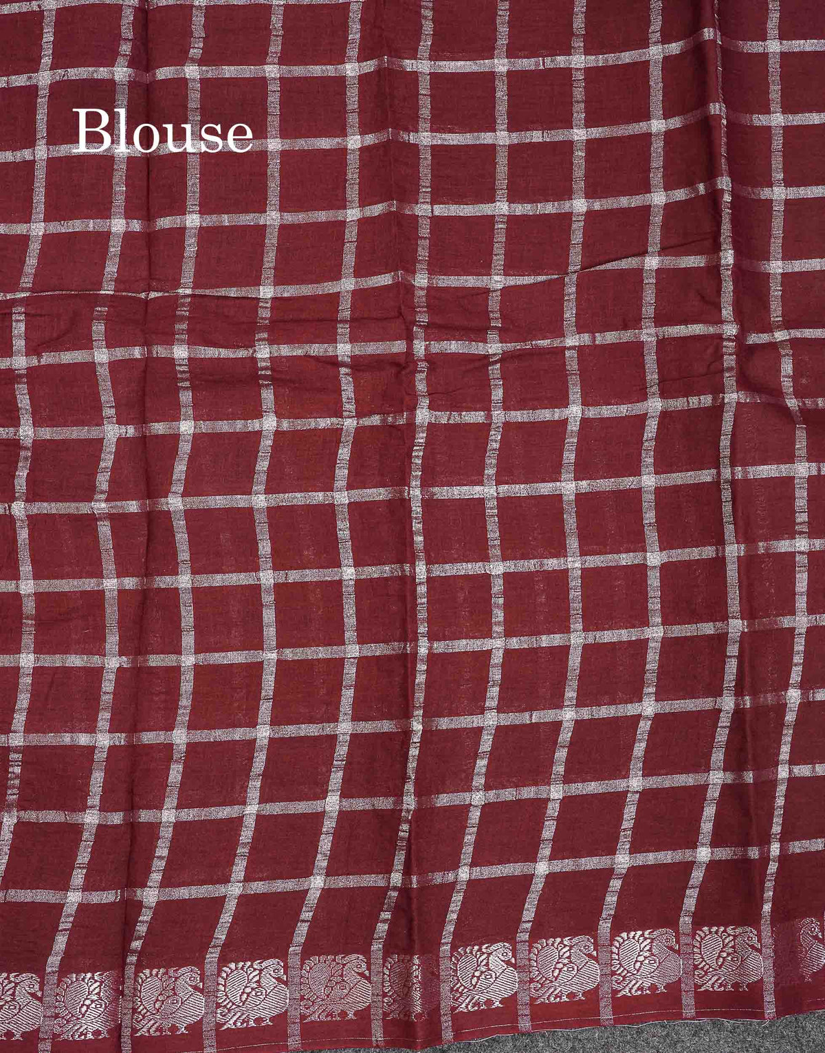 Sungudi Cotton Saree - White Colour Body Silver Zari Checks With Contrast Baby Pink Traditional Border