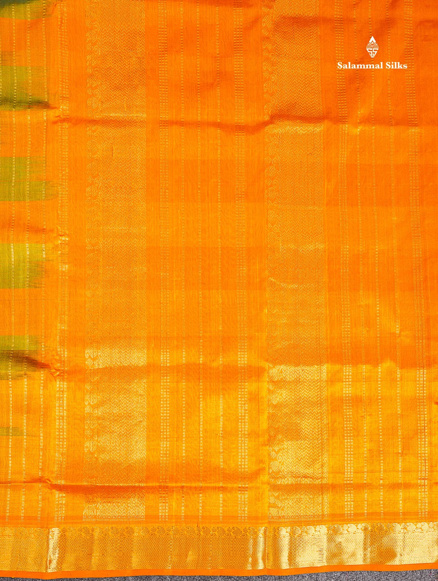 Pure Silk Cotton Saree - Paalum Pazham Checks Dual Tone Blue Yellow With Butta