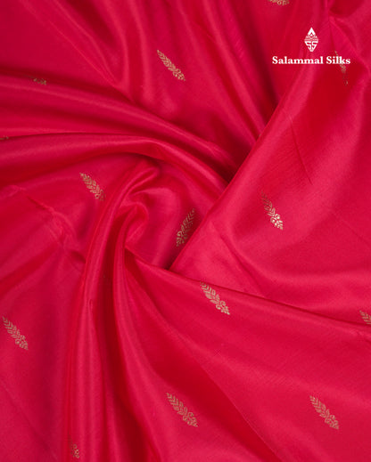 Beautiful Dual Tone Reddish Pink Pure Kanjivaram Pure Silk Saree with Traditional Pallaku Border