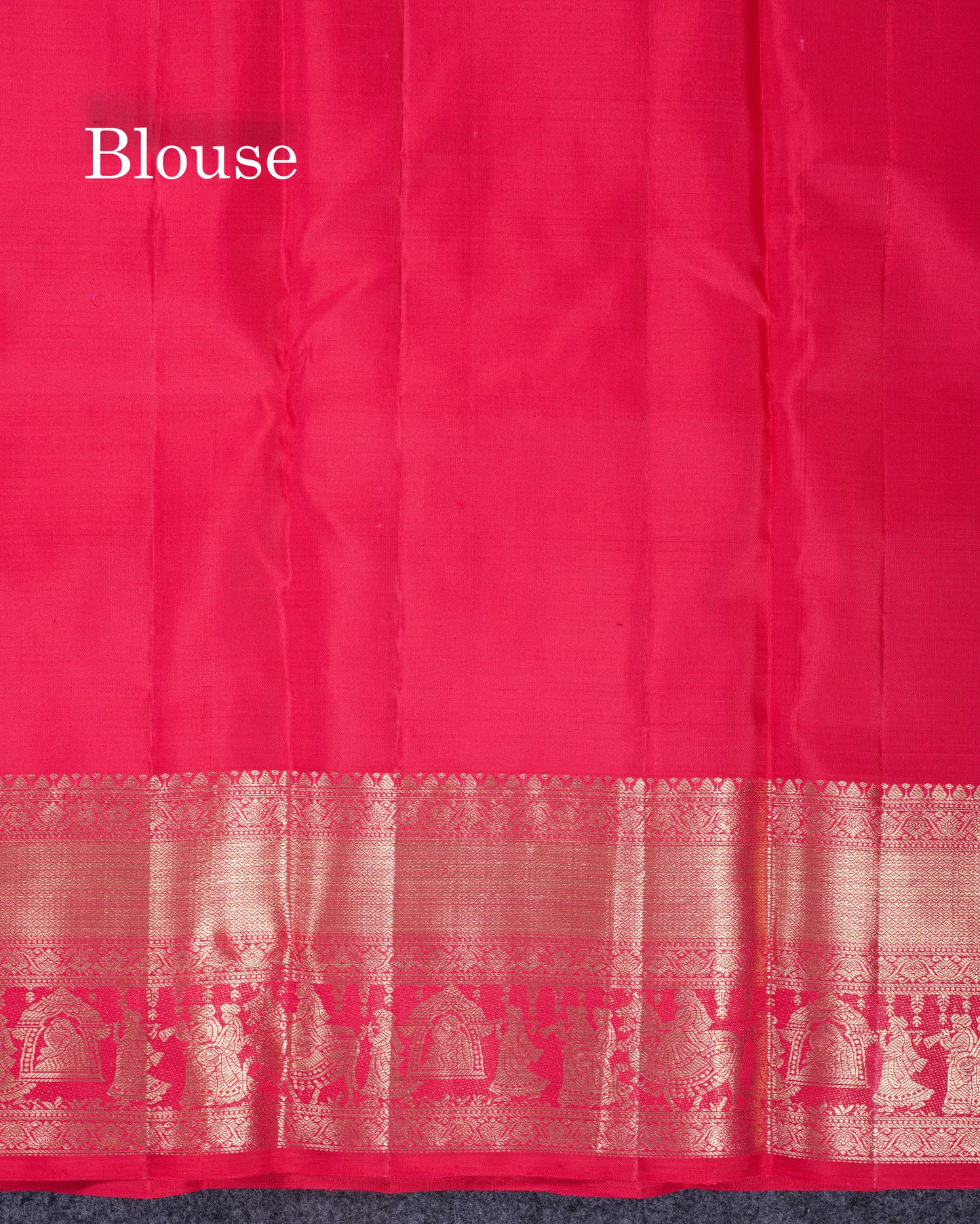 Beautiful Dual Tone Reddish Pink Pure Kanjivaram Pure Silk Saree with Traditional Pallaku Border
