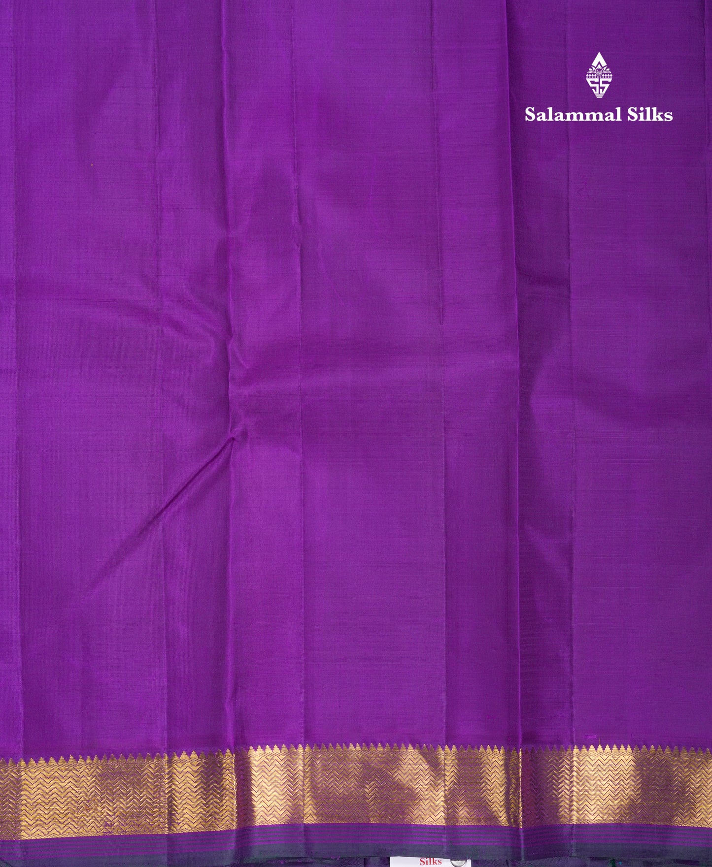 Beautiful Peacock Blue Pure Kanjivaram Silk Saree With Violet Traditional Small Border