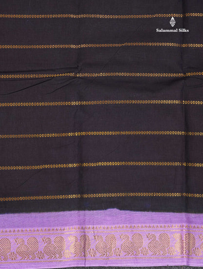 Sungudi Cotton Saree - Maroon Colour Body With Contrast Black Traditional Border