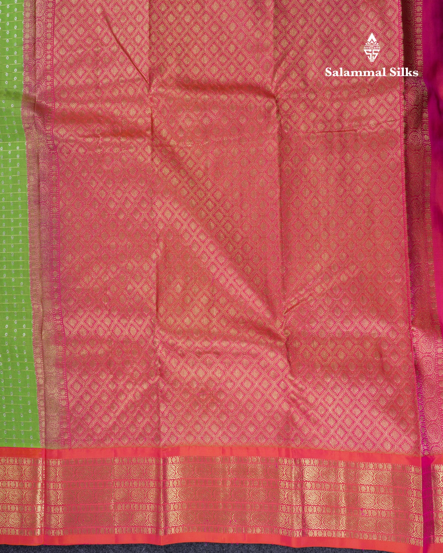 Beautiful Lemon Yellow Pure Kanjivaram Silk Saree With Contrast Pink Traditional Border