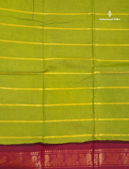 Sungudi Cotton Saree - Maroon Colour Body With Contrast Black Traditional Border