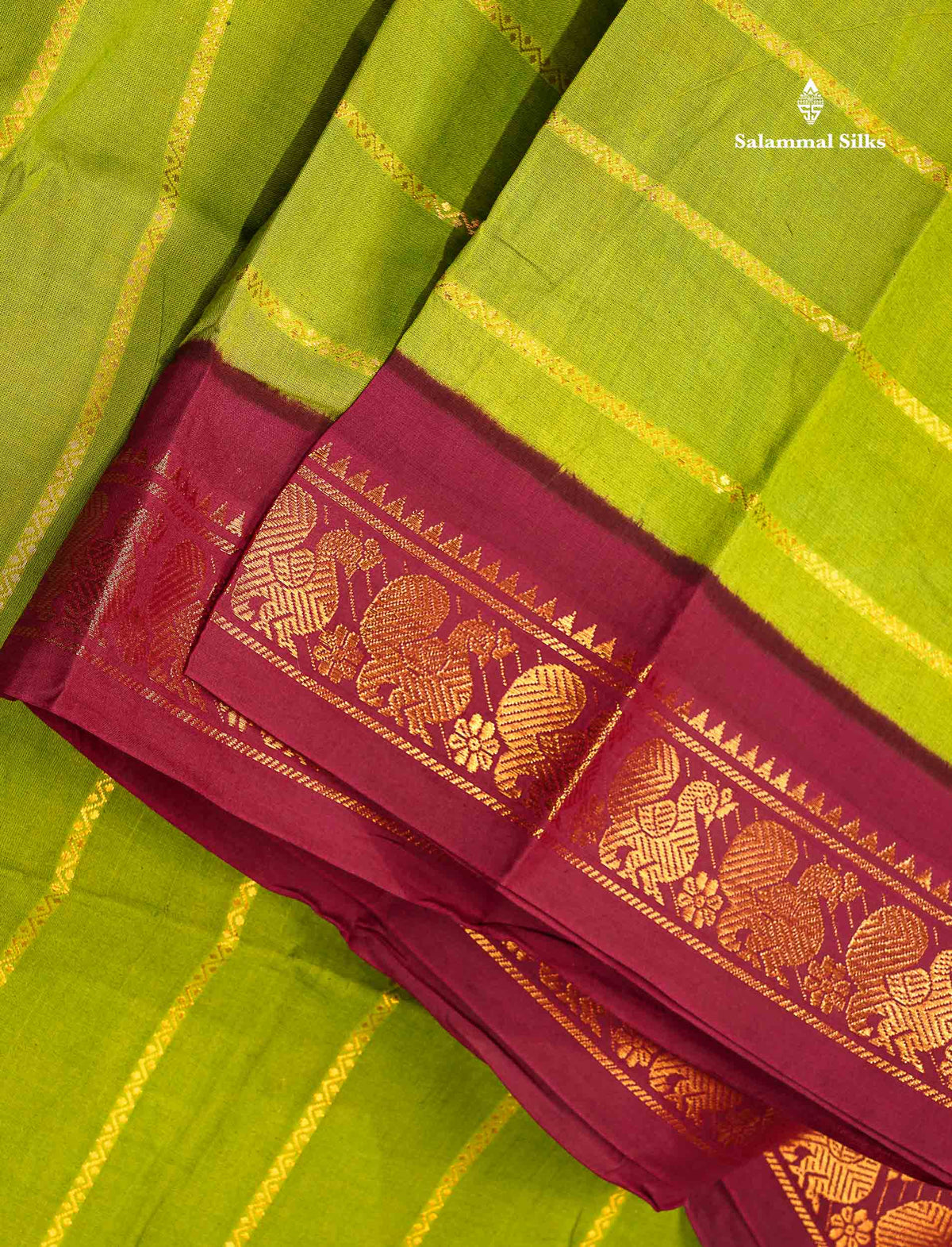 Sungudi Cotton Saree - Maroon Colour Body With Contrast Black Traditional Border