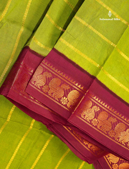 Sungudi Cotton Saree - Maroon Colour Body With Contrast Black Traditional Border