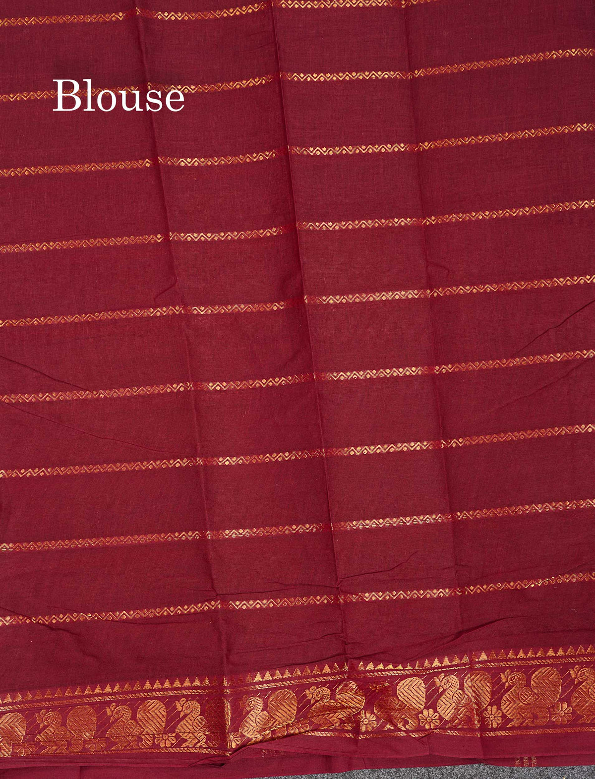 Sungudi Cotton Saree - Maroon Colour Body With Contrast Black Traditional Border