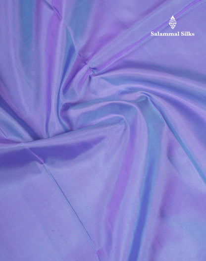 Beautiful Dual Tone Light Lavender Pure Kanjivaram Pure Silk Saree with Traditional Pallaku Border