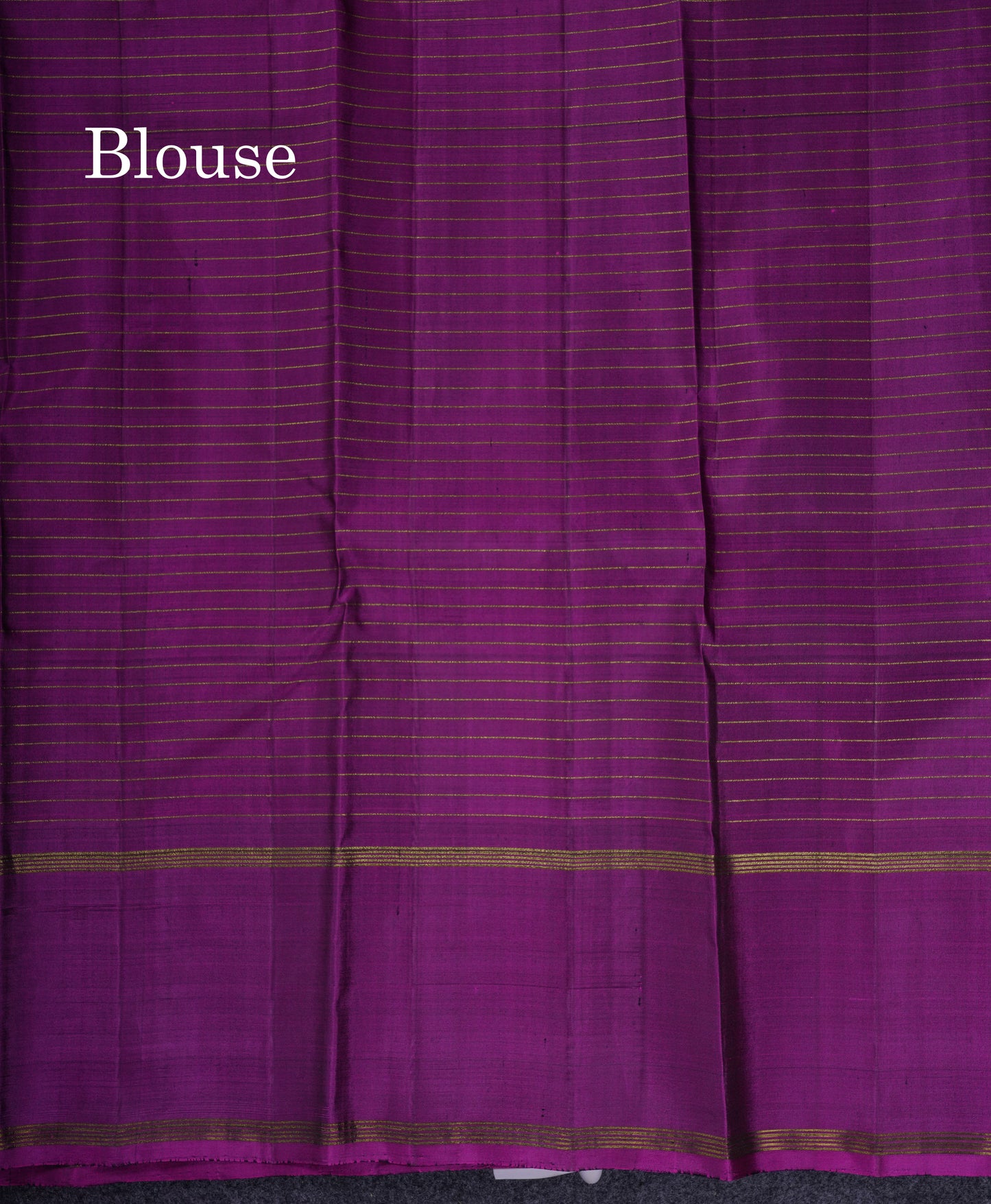 Beautiful Navy Blue Zari Checks Pure Kanjivaram Silk Saree With Contrast Magenta Border