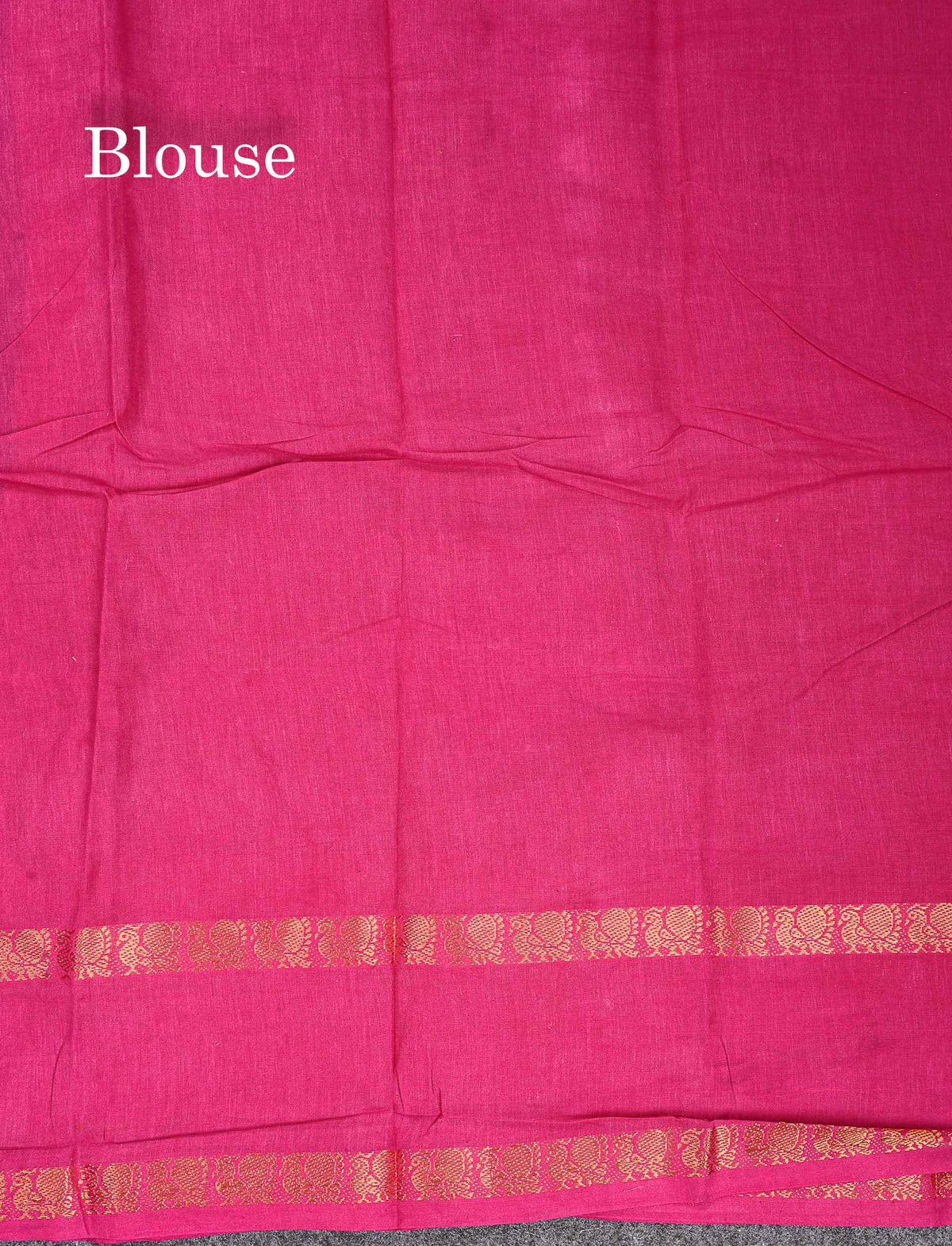 Sungudi Cotton Saree - Orange Colour Plain Body With Contrast Magenta Pink Gap Border