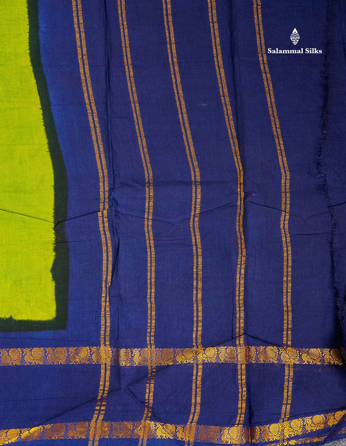 Sungudi Cotton Saree - Orange Colour Plain Body With Contrast Magenta Pink Gap Border