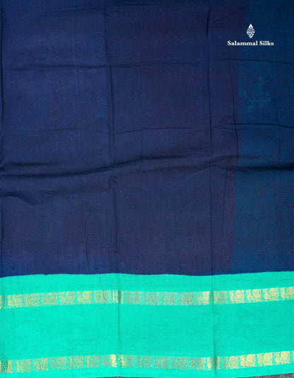 Sungudi Cotton Saree - Orange Colour Plain Body With Contrast Magenta Pink Gap Border