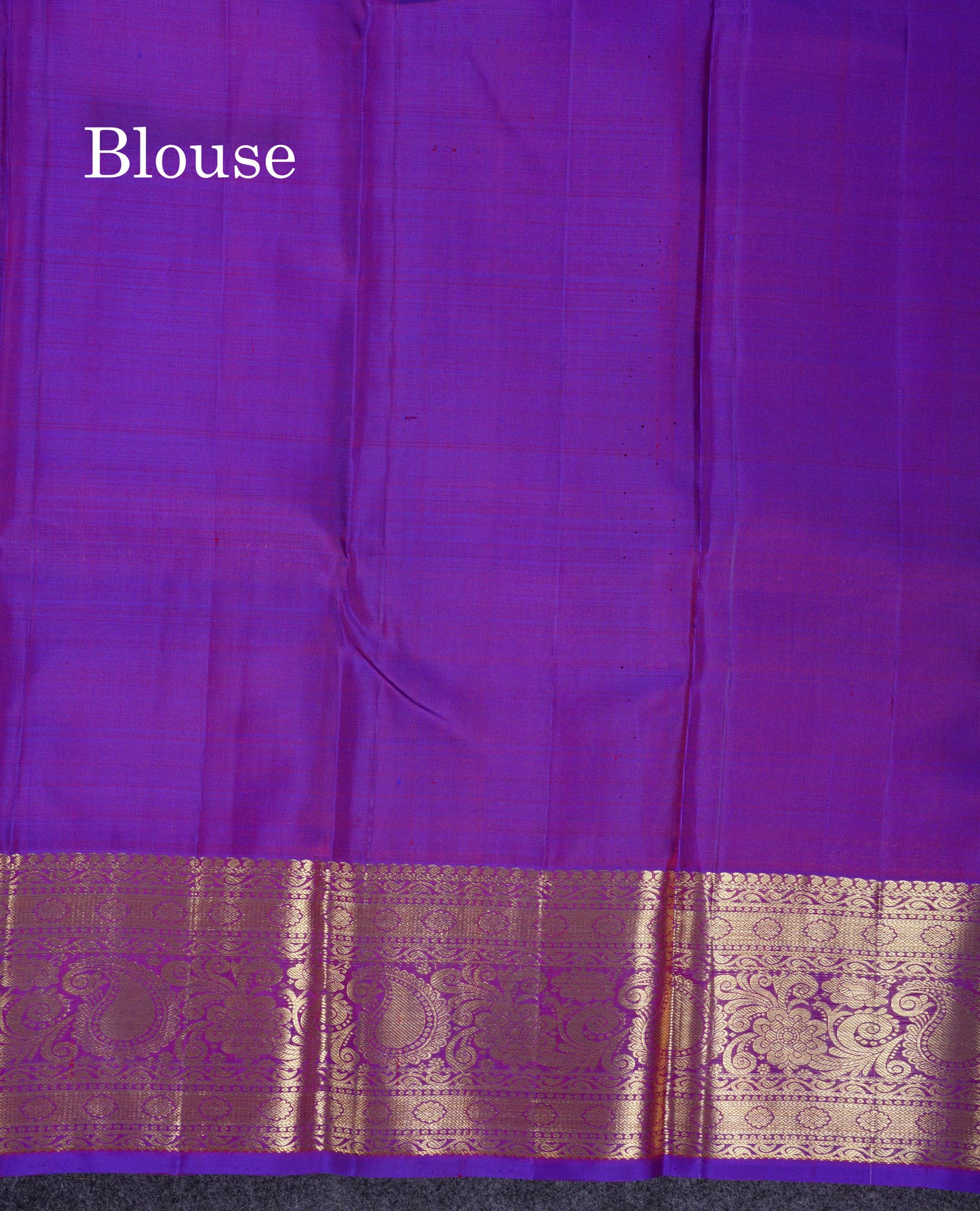 Beautiful Dark Maroon Pure Kanjivaram Silk Saree With Contrast Purple Traditional Border