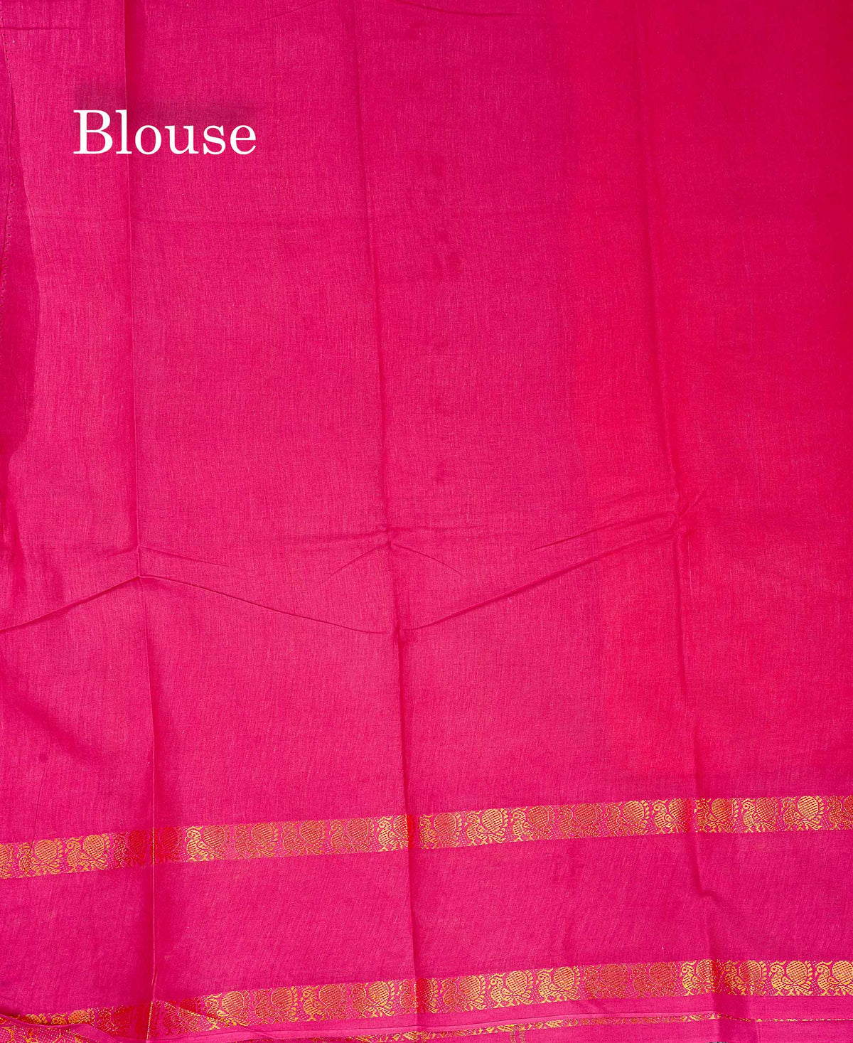 Sungudi Cotton Saree - Orange Colour Plain Body With Contrast Magenta Pink Gap Border