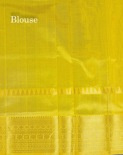Pure Silk Cotton Saree - Bottle Green Parrot Butta Along With Traditional Evening Morning Border