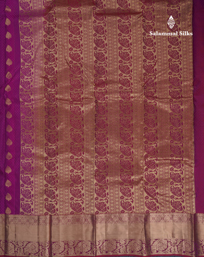 Beautiful Bottle Green Pure Kanjivaram Silk Saree With Contrast Dark Brown Border
