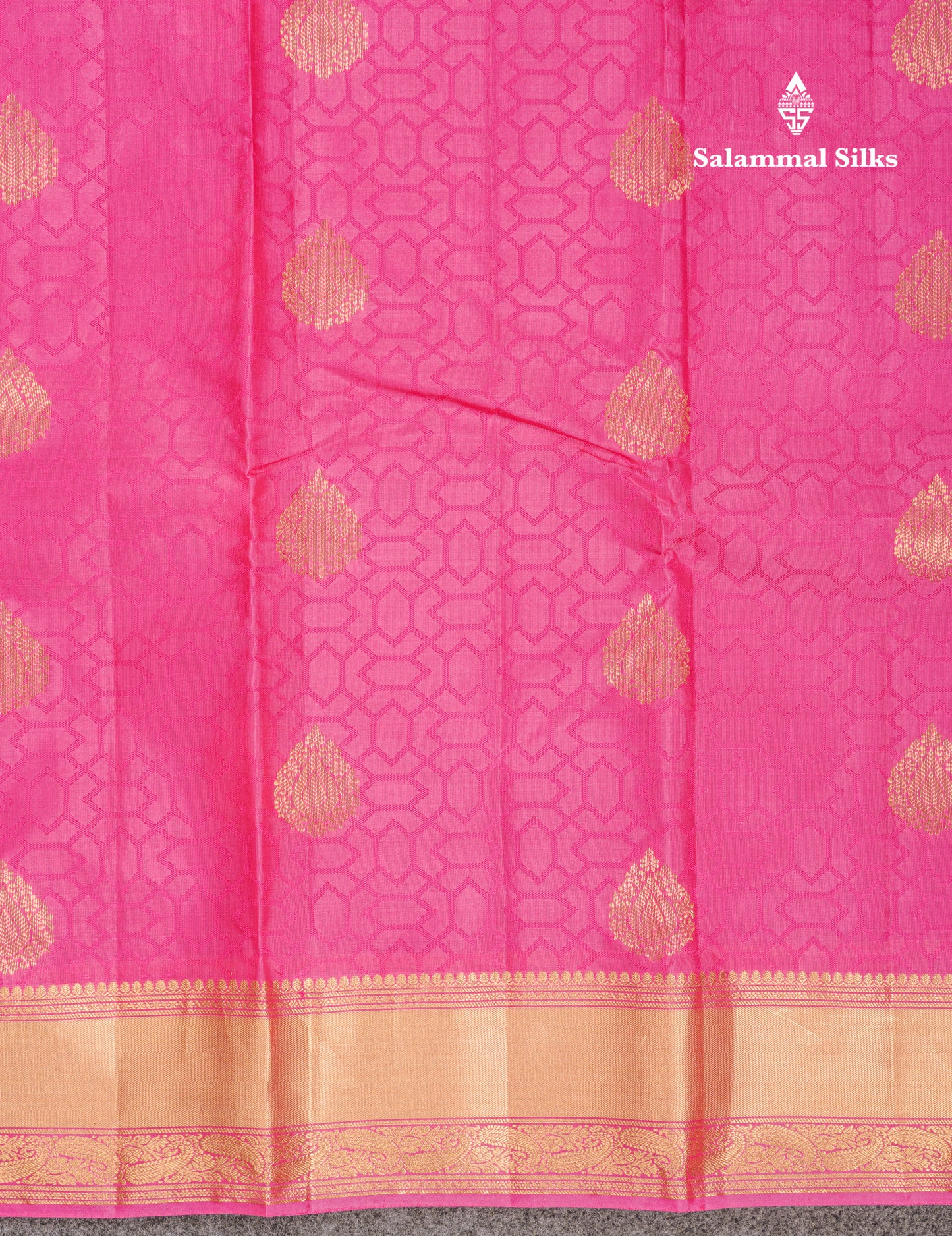 Beautiful Dark Maroon Pure Kanjivaram Silk Saree With Traditional Border