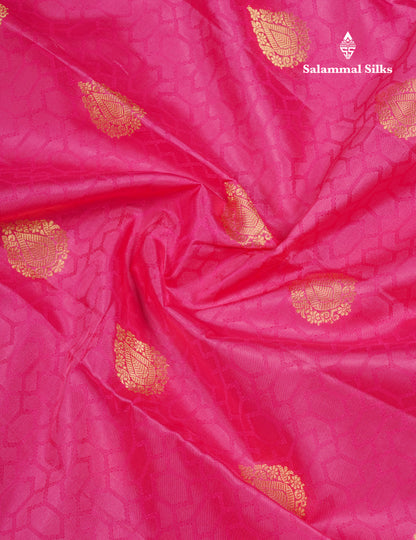 Beautiful Dark Maroon Pure Kanjivaram Silk Saree With Traditional Border