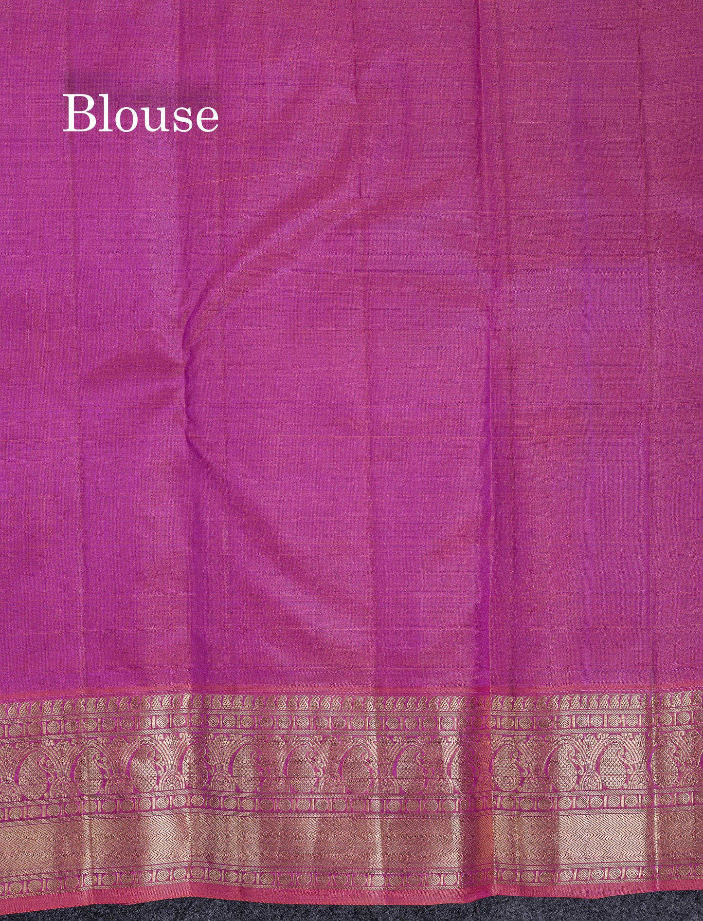 Beautiful Light Purple Pure Kanjivaram Silk Saree With Traditional Border