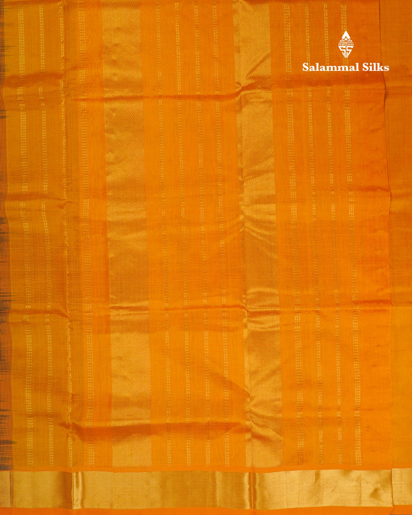Dark Maroon Pure Silk Cotton Saree With Contrast Mustard Yellow Border