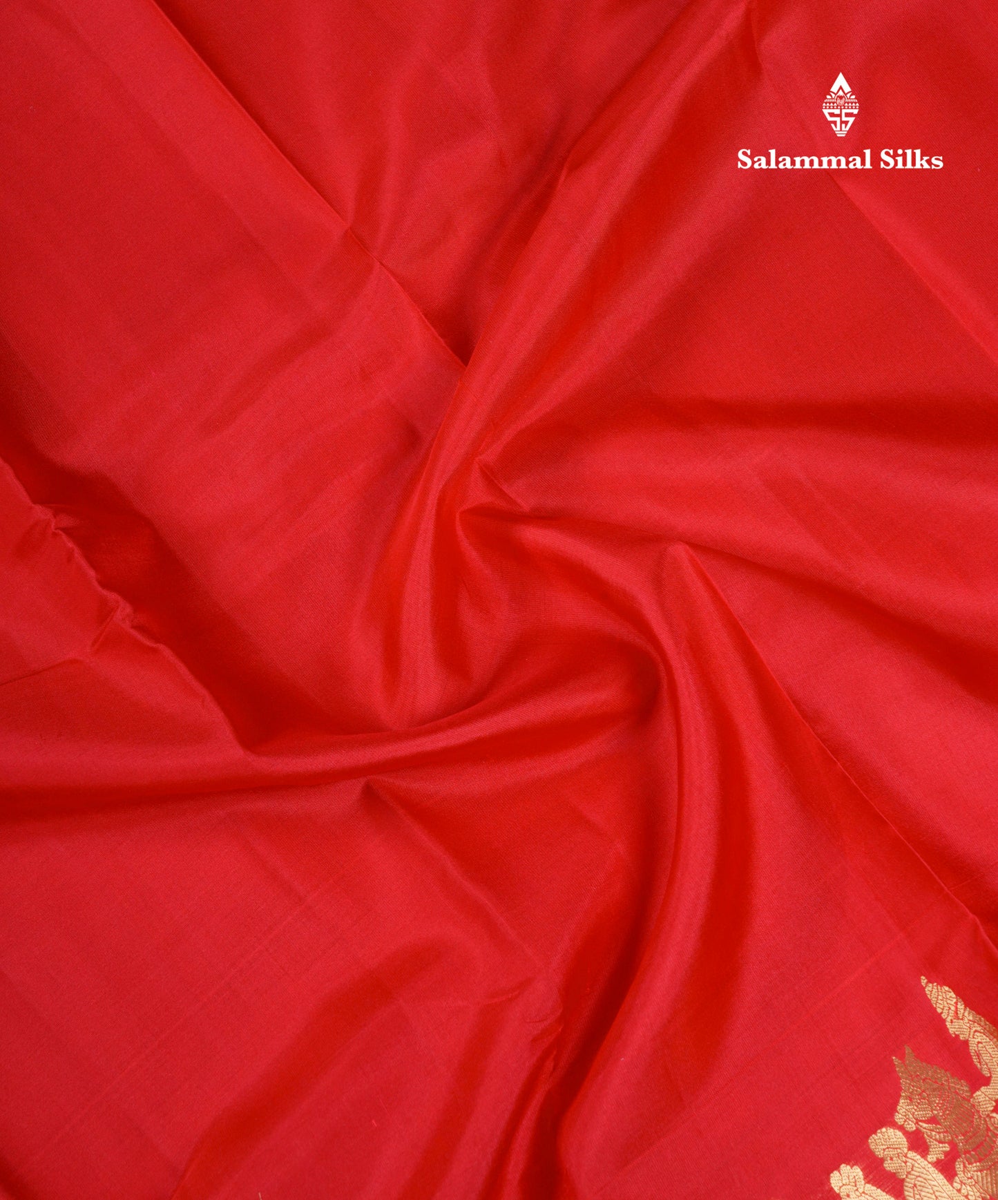 Beautiful Chilly Red Pure Kanjivaram Pure Silk Saree with Traditional Pallaku Border