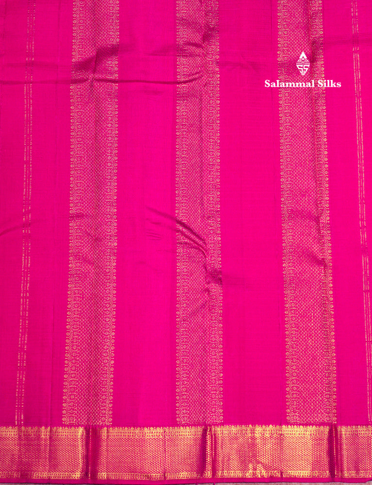 Yellow Colour Samll Checks Kanjivaram Pure Silk Saree With Gold Zari Border