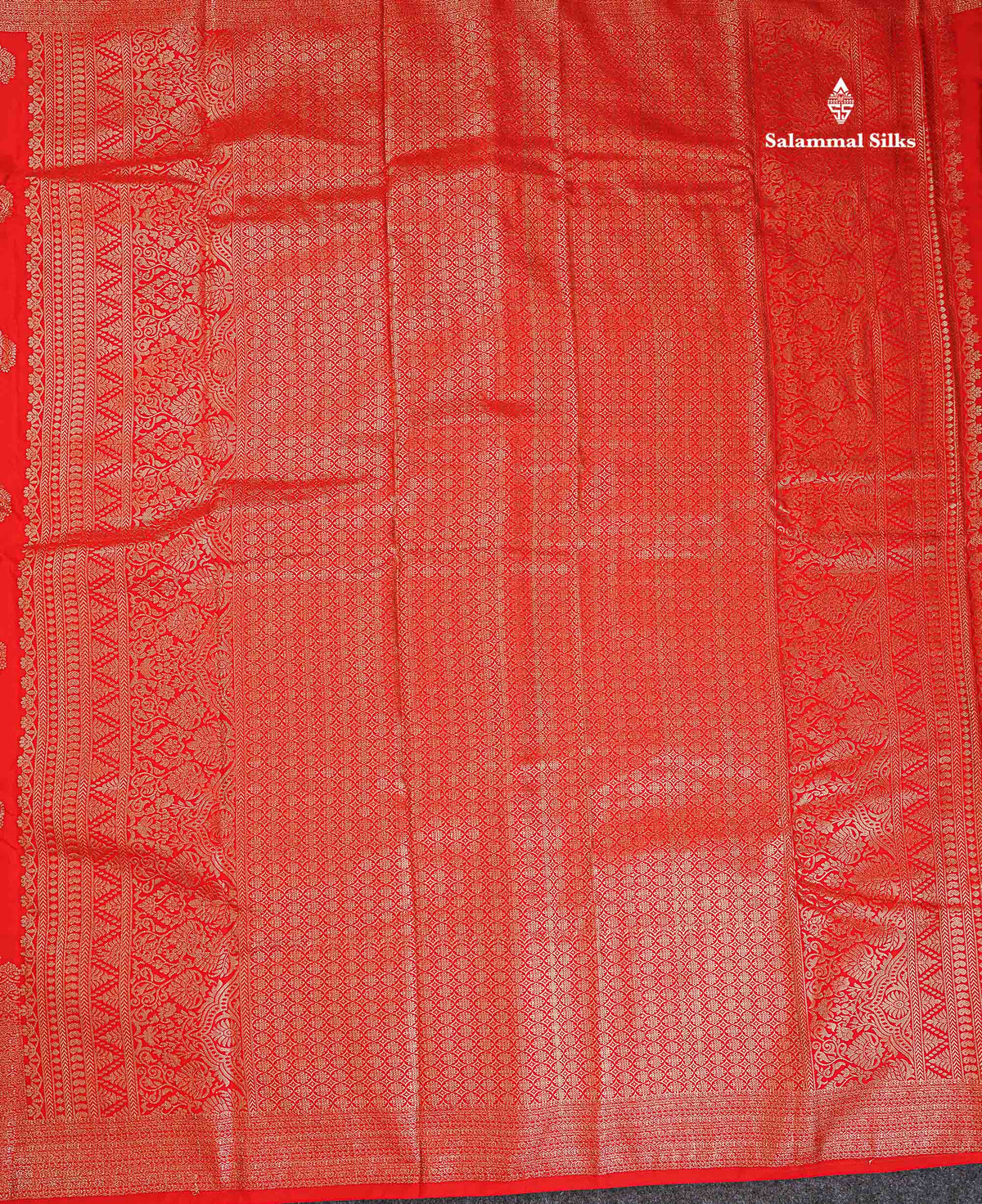 Semi Silk Saree - Bottle Green Colour Body Zari Butta With Traditional Turning Border