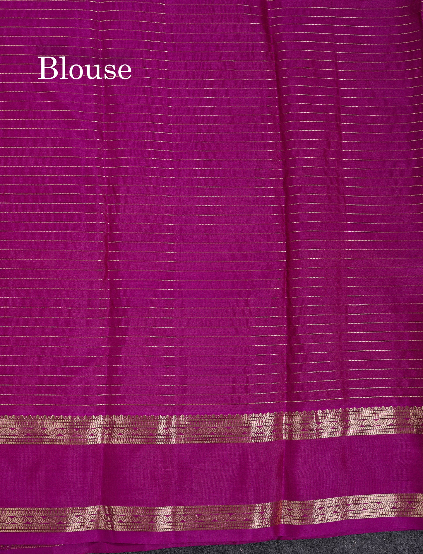 Beautiful Grey Traditional Checks And Buttas Pure Kanjivaram Silk Saree With Contrast Violet Border