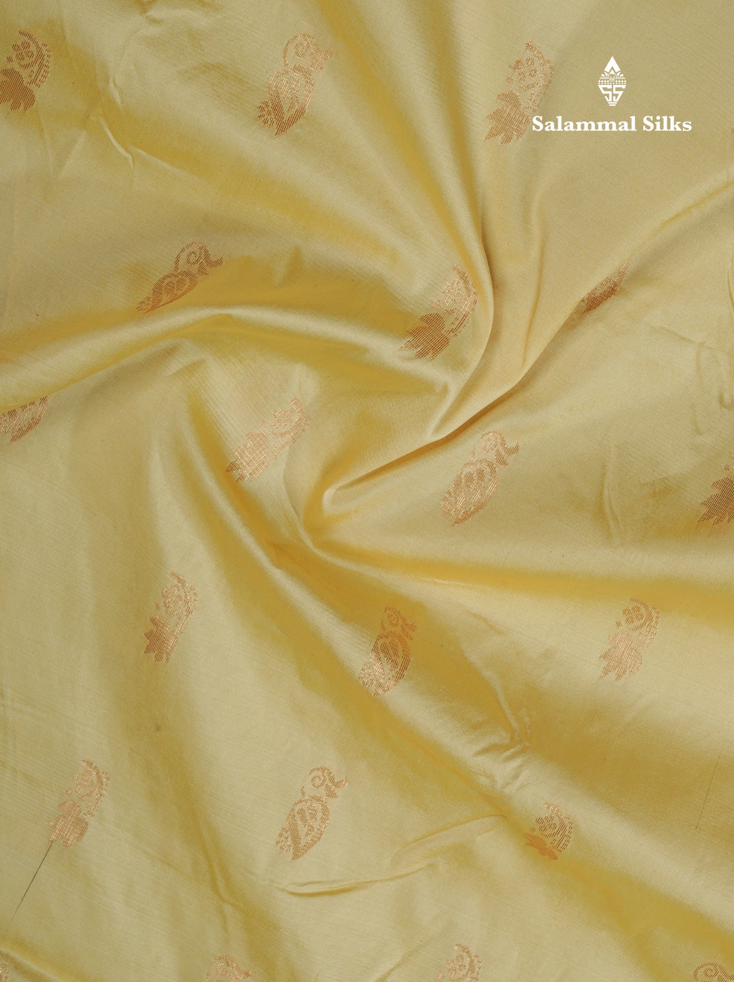 9 Yards Semi Silk Saree Light Yellow With Contrast Maroon Border
