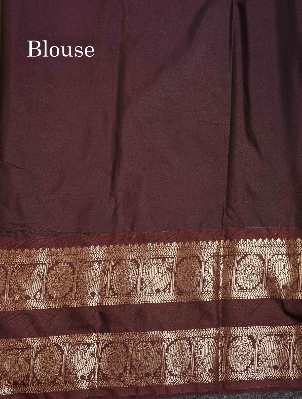 Semi Silk Saree - Rust Orange Colour Body Zari Butta With Contrast Dark Brown Evening Morning Border