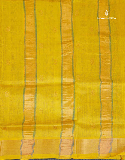 Pallu Of Green Pure Silk Cotton Saree