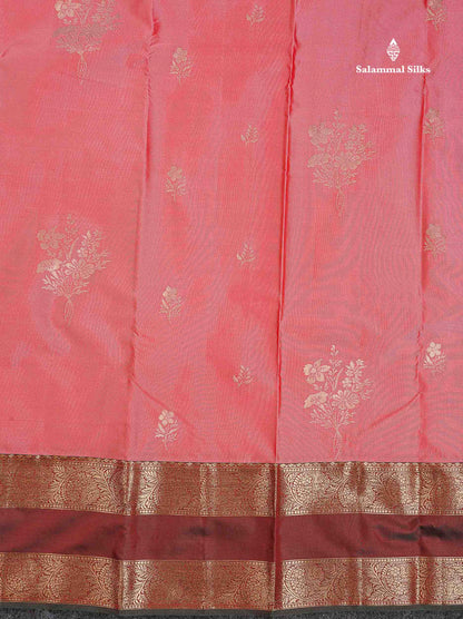 Semi Silk Saree - Olive Mustard Yellow Colour Body Zari Butta With Bottle Green Gap Border