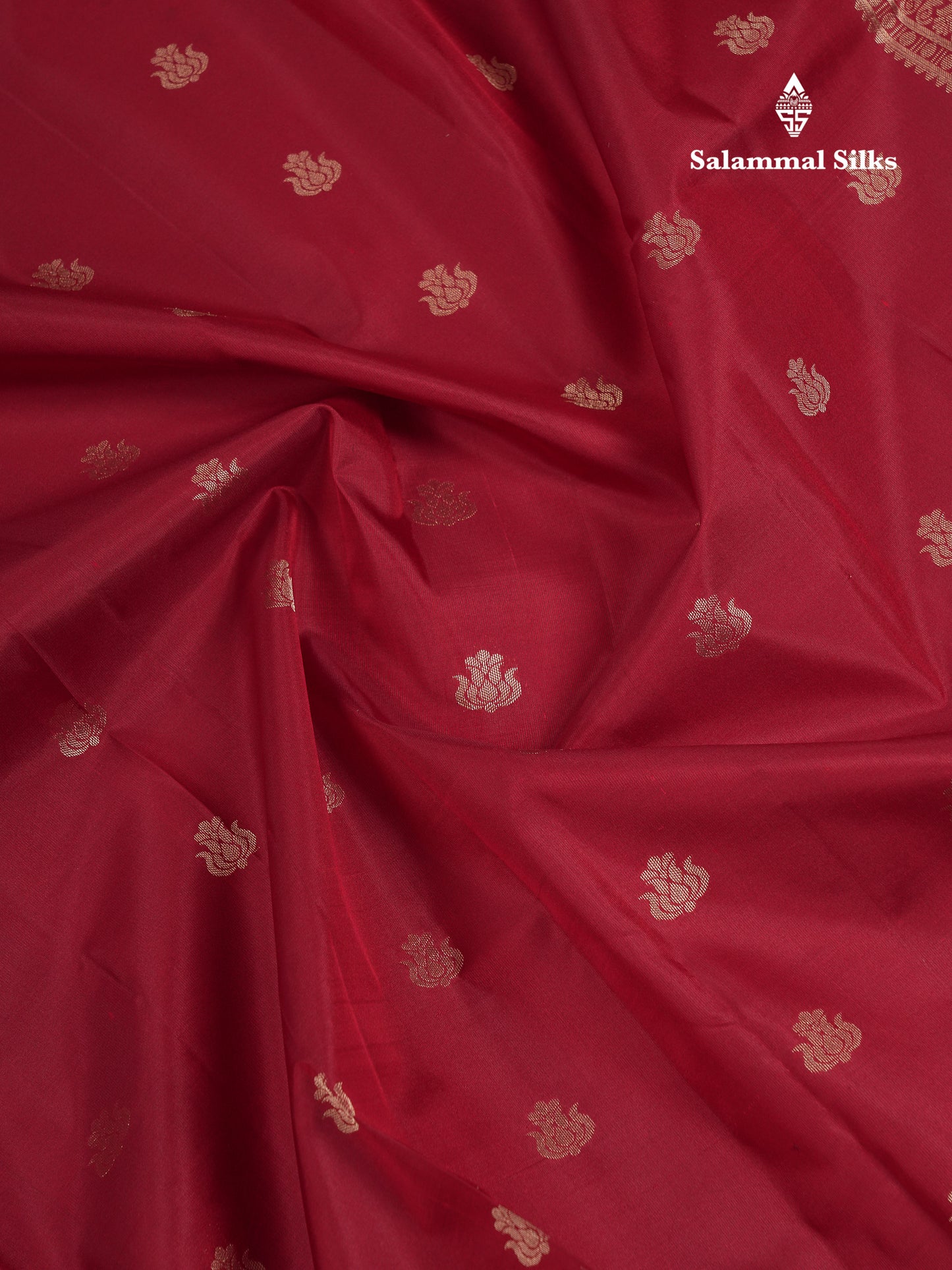 Beautiful Dark Maroon Pure Kanjivaram Silk Saree With Traditional Rettapet Border