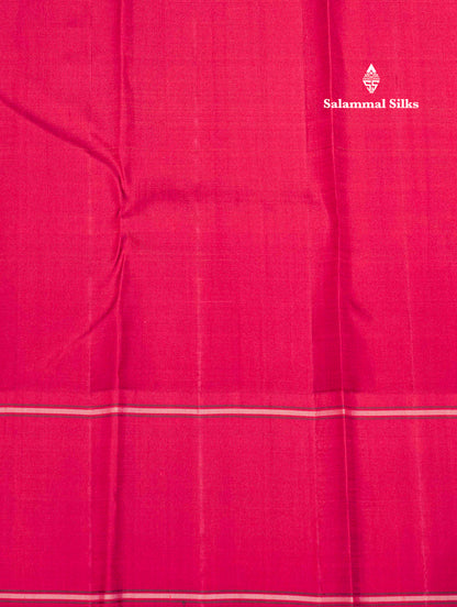 Mustard Yellow Colour Kanjivaram Pure Silk Saree With Maroon Double Border