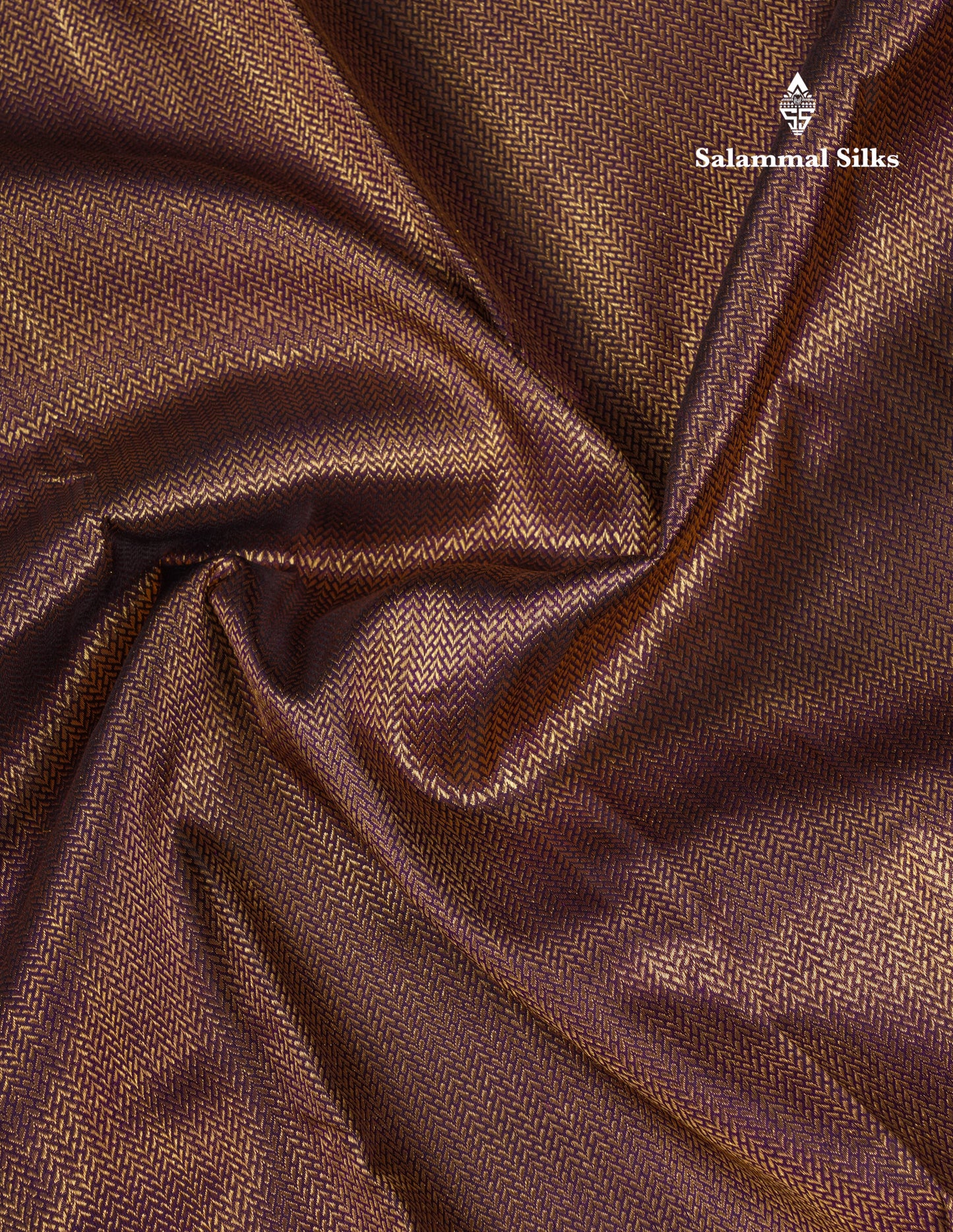 Beautiful Dark Violet Bridal Pure Kanjivaram Silk Saree With Traditional Border