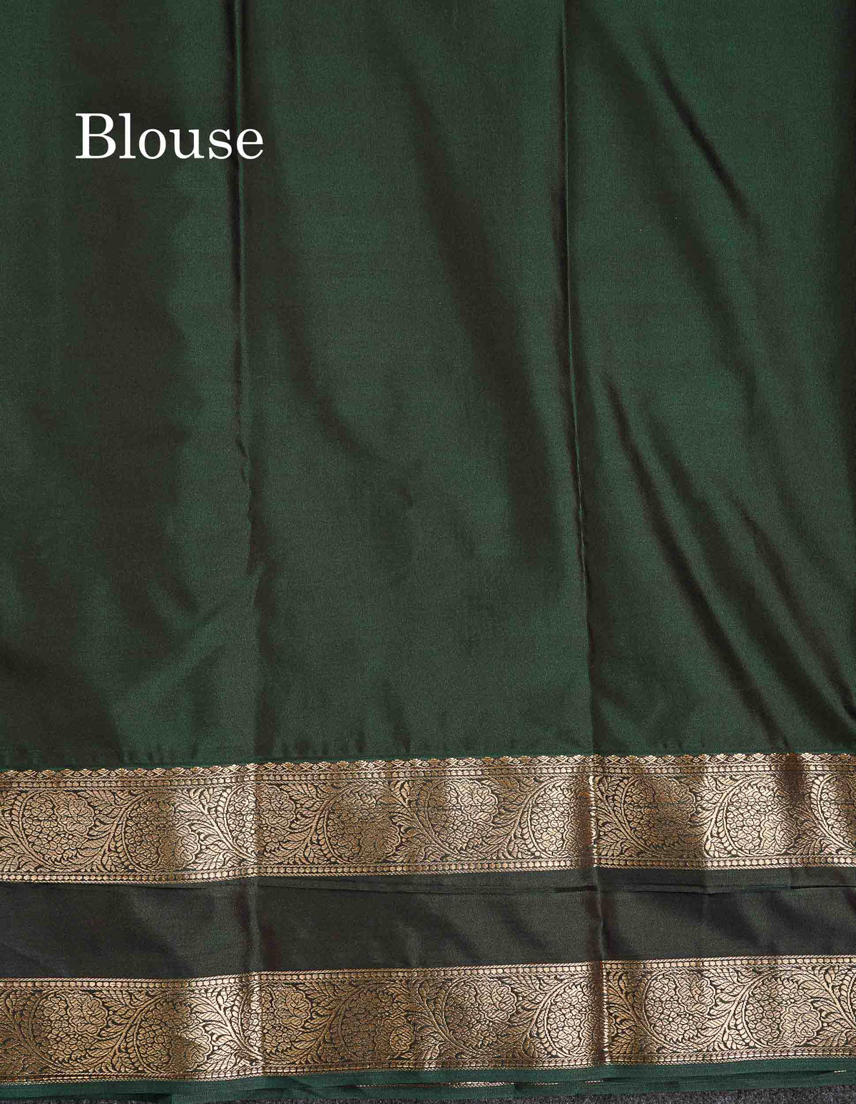 Semi Silk Saree - Olive Mustard Yellow Colour Body Zari Butta With Bottle Green Gap Border