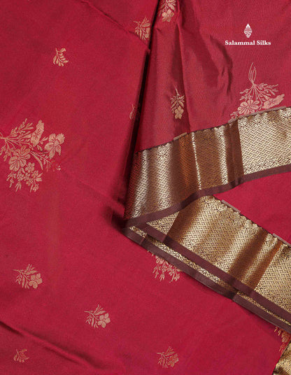 Semi Silk Saree - Olive Mustard Yellow Colour Body Zari Butta With Bottle Green Gap Border