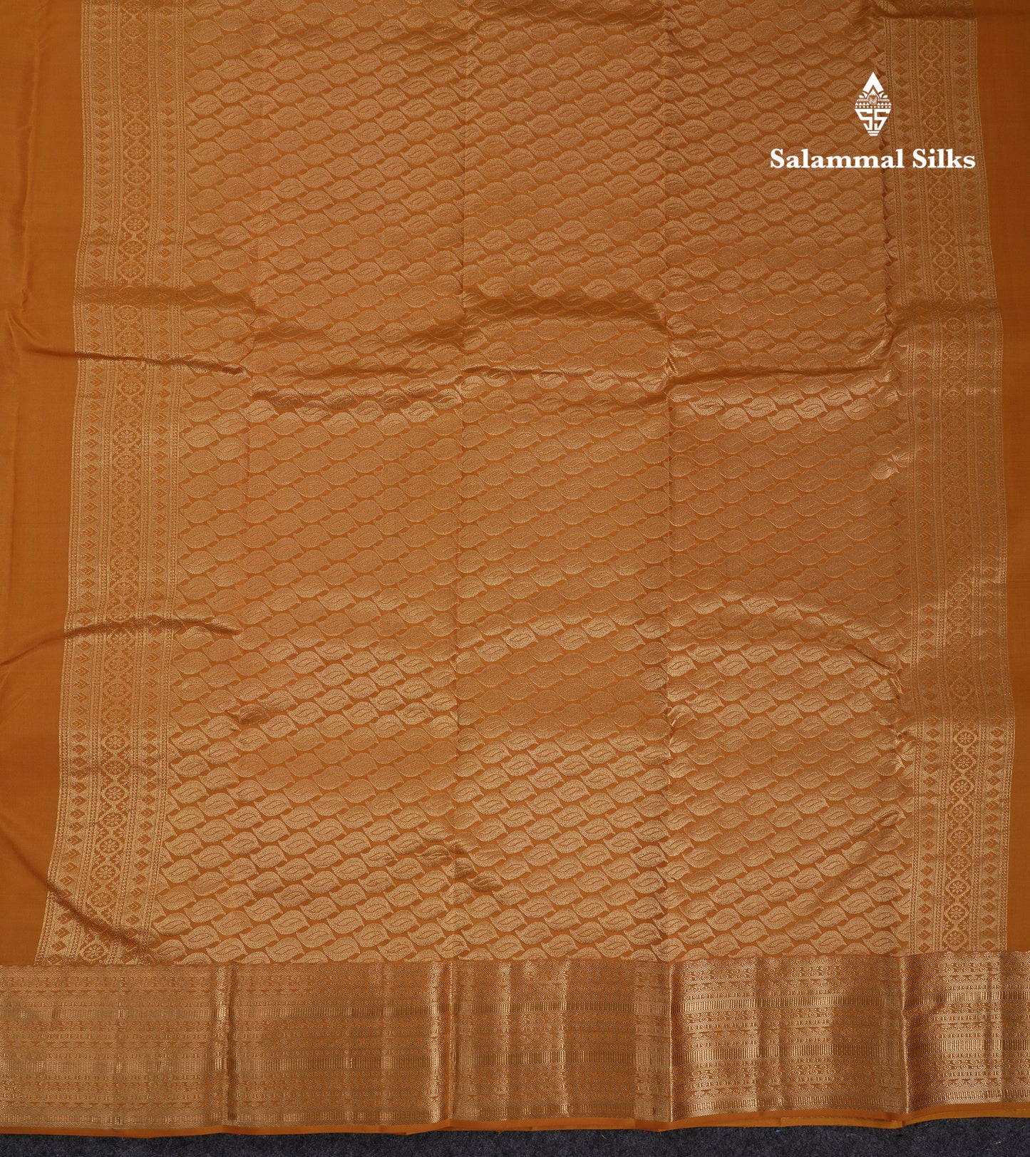 Beautiful Mustard Yellow Pure Kanjivaram Silk Saree With Traditional Border