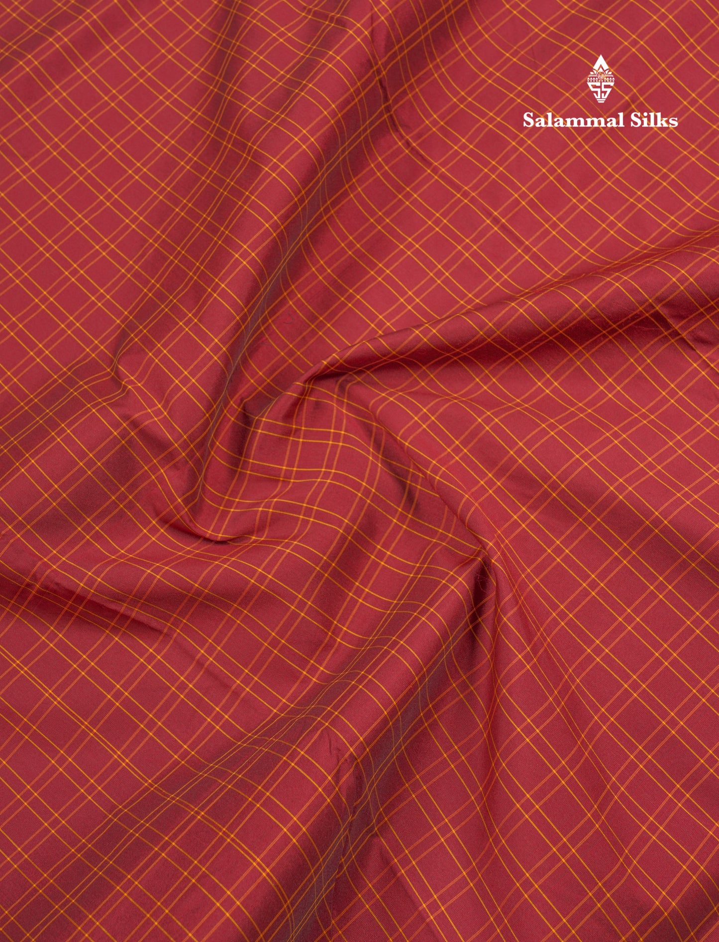 9 Yards Semi Silk Saree Maroon With Dark Maroon Border