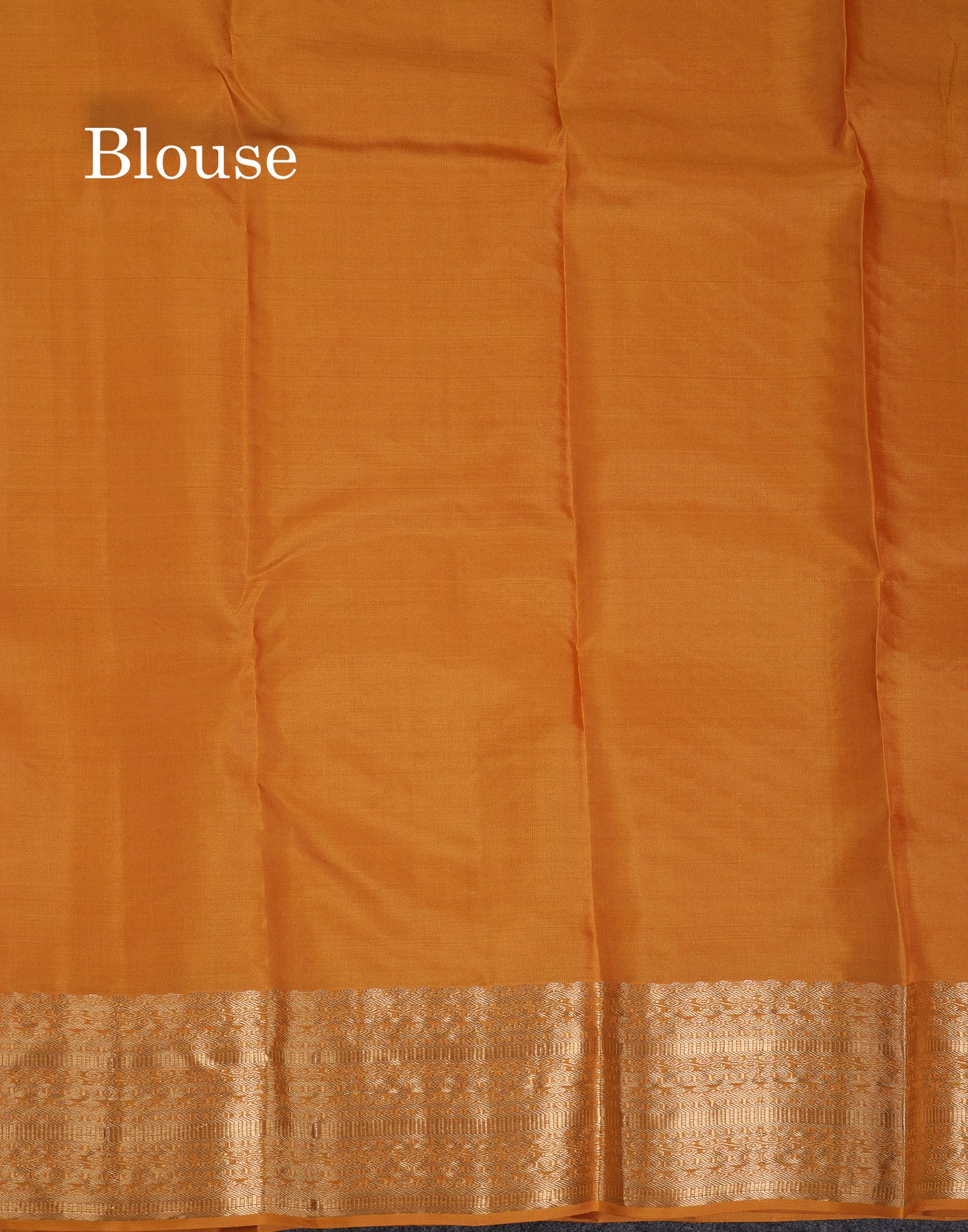 Beautiful Mustard Yellow Pure Kanjivaram Silk Saree With Traditional Border