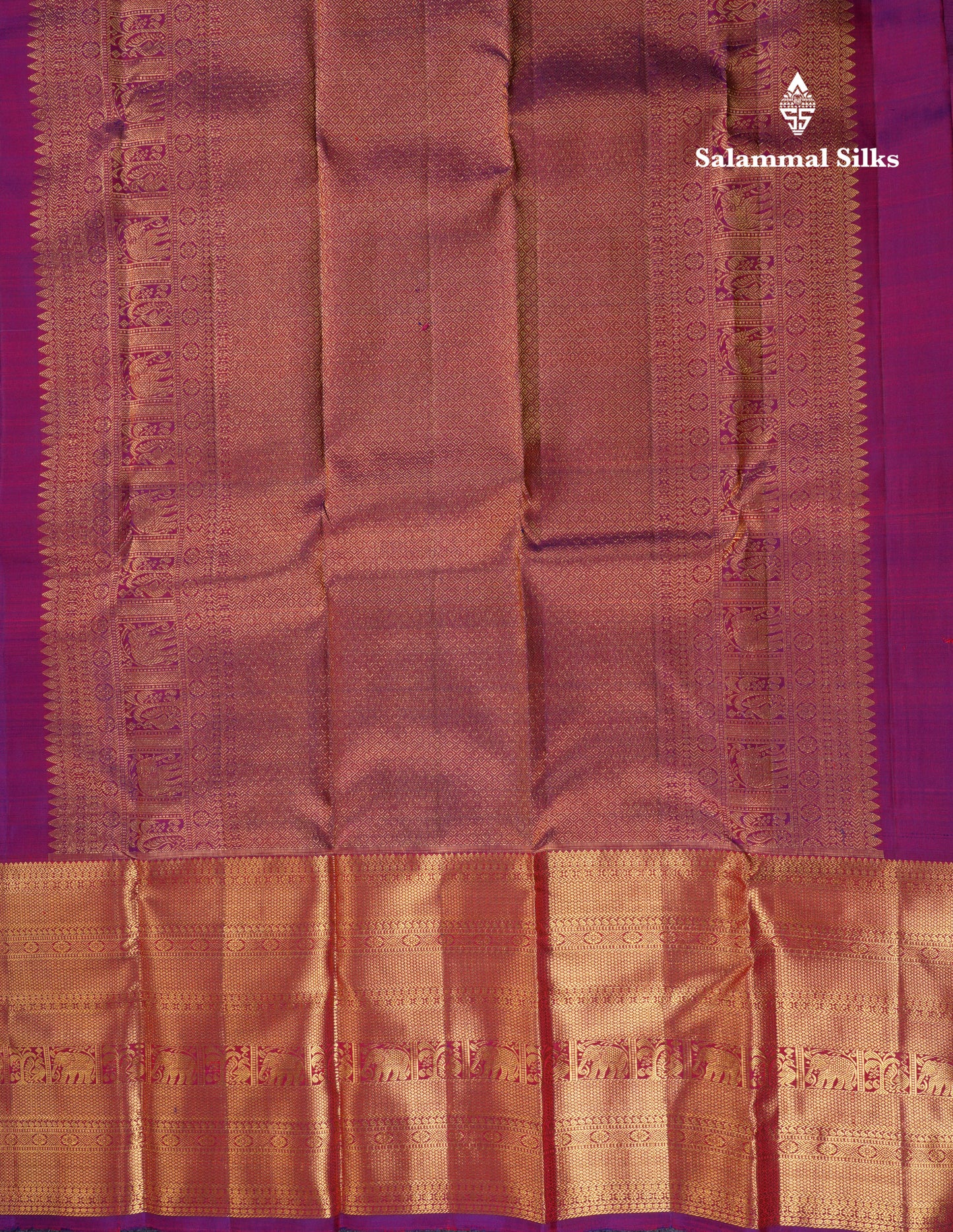Beautiful Pink Pure Kanjivaram Silk Saree With Contrast Magenta Traditional Evening Morning Border