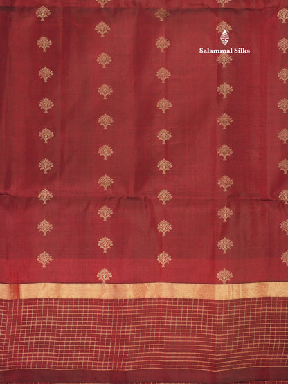 Beautiful Sea Blue Pure Kanjivaram Soft Silk Saree With Contrast Navy Blue Zari Checks Border