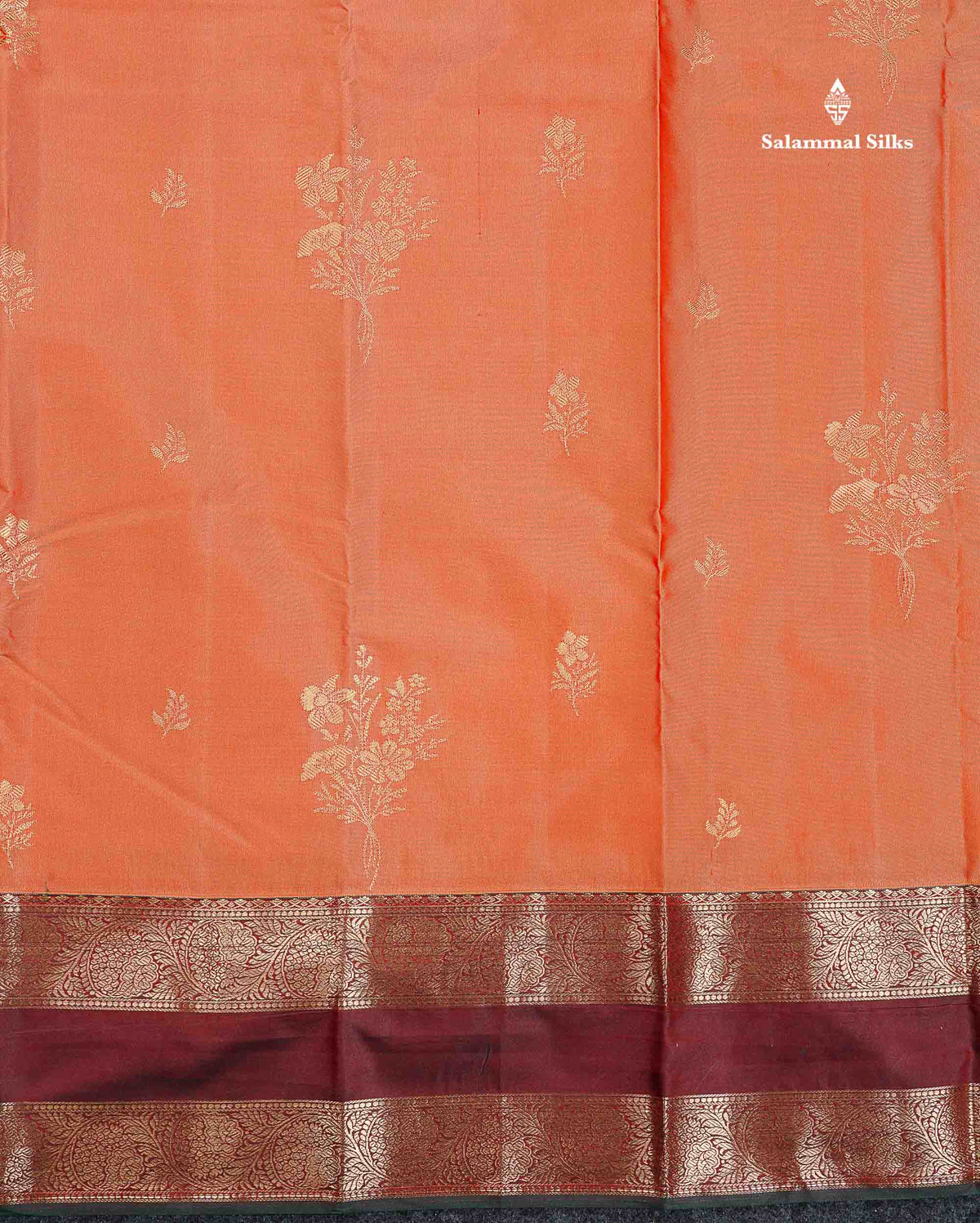 Semi Silk Saree - Olive Mustard Yellow Colour Body Zari Butta With Bottle Green Gap Border