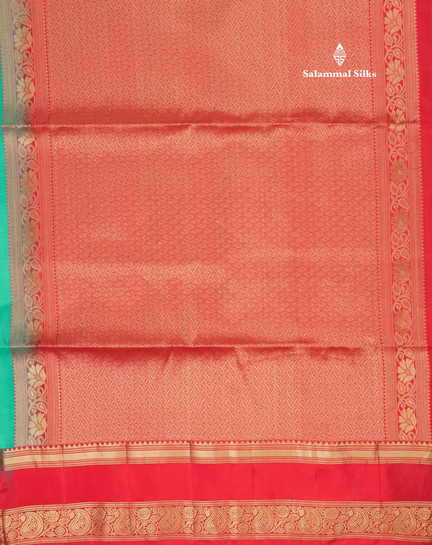 Beautiful Sapphire Blue Pure Kanjivaram Soft Silk Saree With Contrast Chilly Red Border