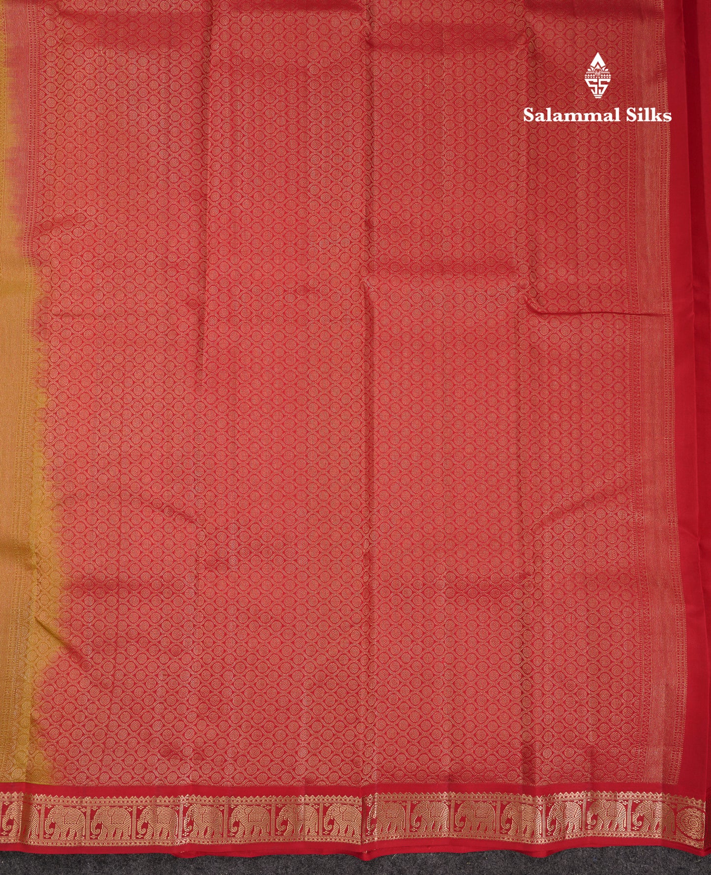 Beautiful Manthulir Yellow Pure Kanjivaram Silk Saree With Red Traditional Korvai Border