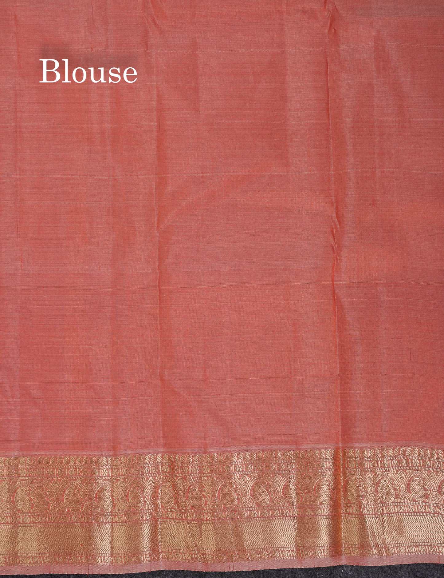 Beautiful Light Chocolet Pure Kanjivaram Silk Saree With Traditional Border