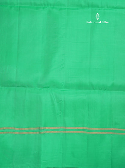 Beautiful Mustard Yellow Pure Kanjivaram Soft Silk Saree With Contrast Rexona Green Border
