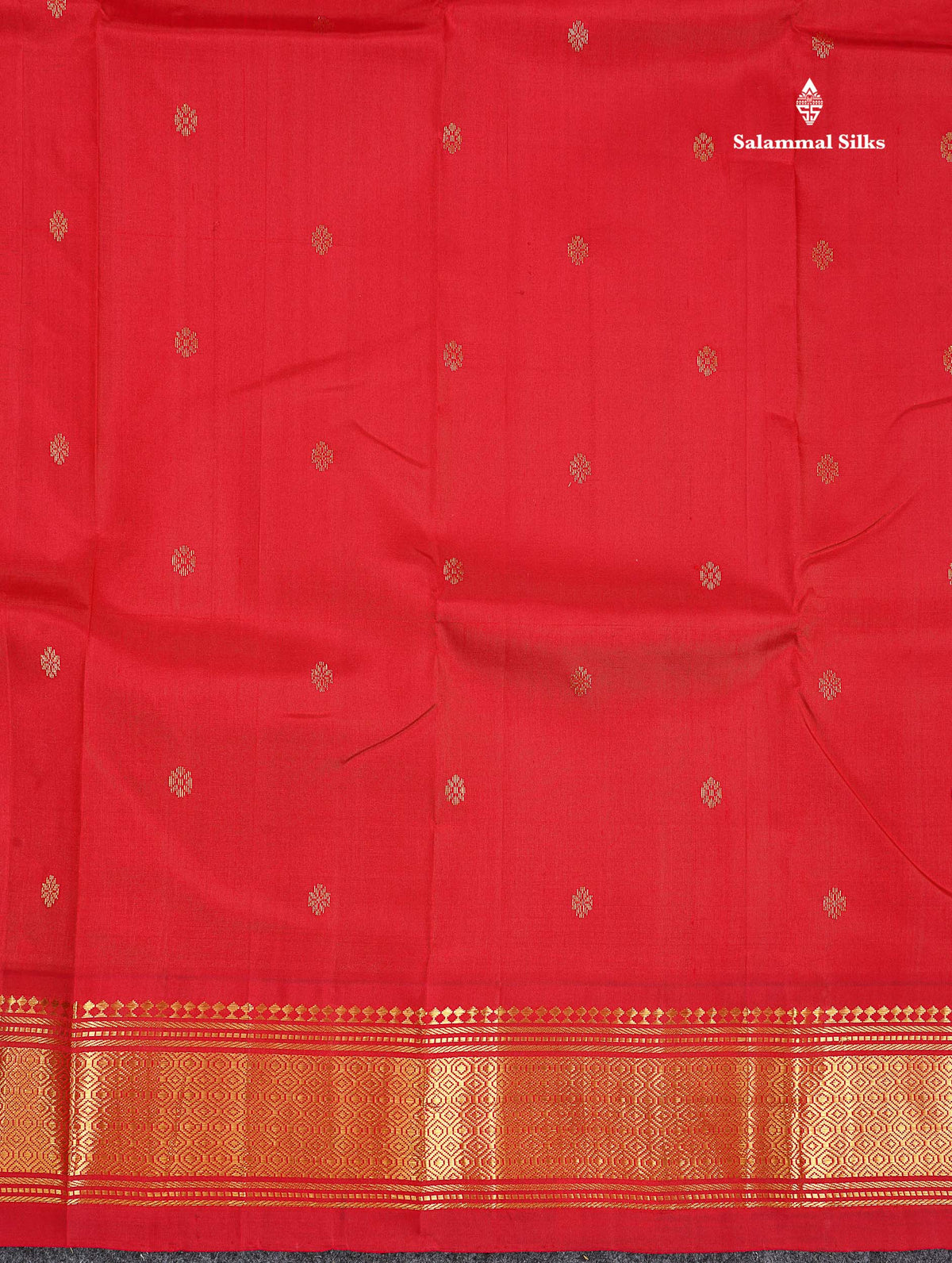 One Side Border Pure Silk Saree - Redish Maroon Colour Body Zari Butta With Traditional Border